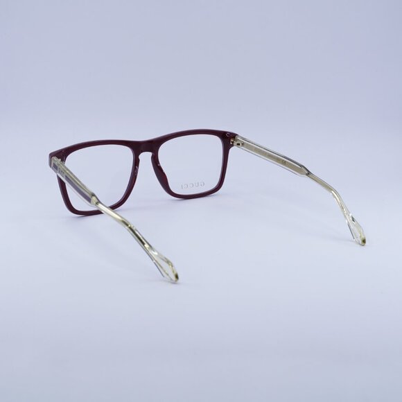 🕶️ New Gucci GG0561O 003 Eyeglasses - Burgundy Frame 54mm - Picture 6 of 11